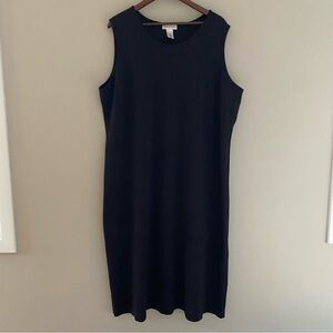 DRAPERS & DAMONS Maxi Tank Top Dress in Black Size 2X